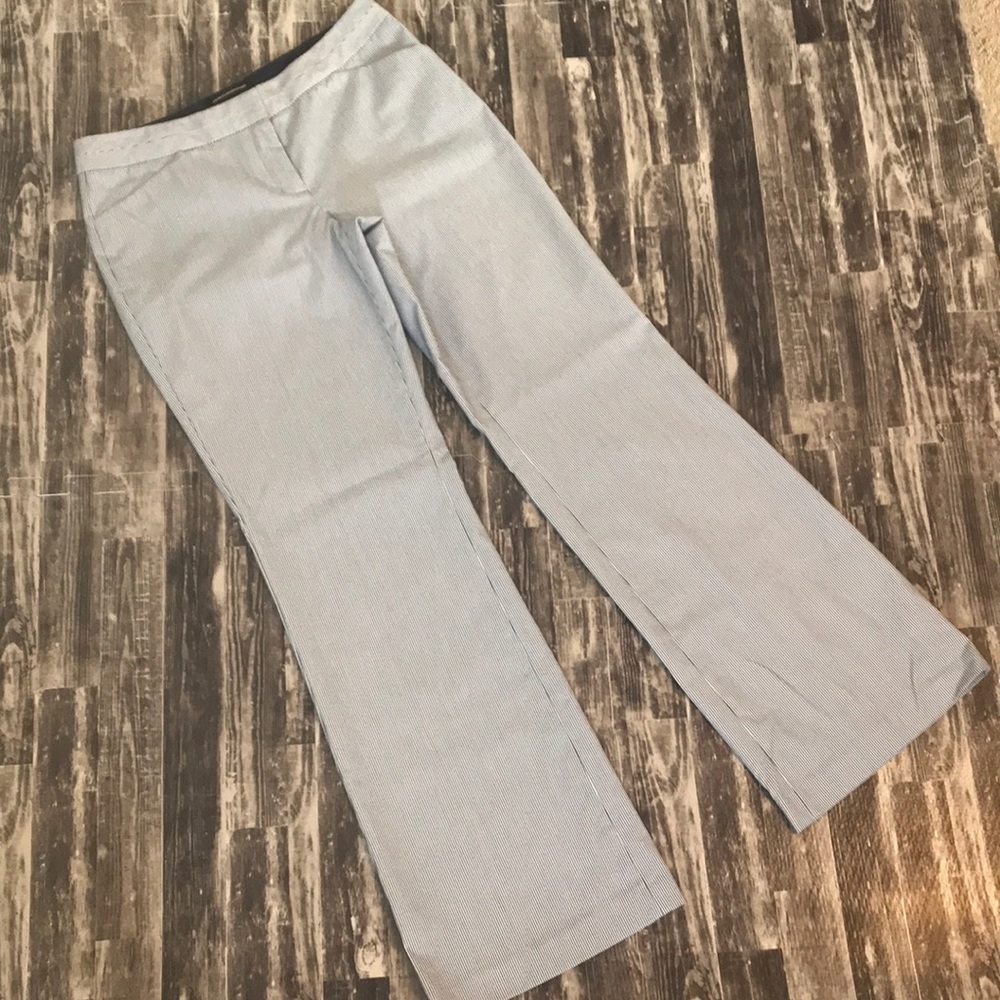 Pinstripe Express dress pant editor style